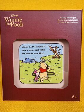 Loungefly Disney Winnie the Pooh Scene Limited Edition Sliding Enamel Pin 3" NEW
